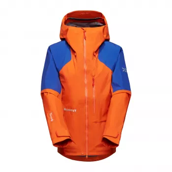 Mammut Nordwand Advanced HS Hooded Jacket Damen Eiger Orange-Eiger Blue
