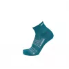 Mammut Trail Running Targeted Cushion Quarter Socken – Tiefes Petrol/Weiß (Unisex, EU 44-46)