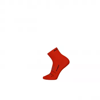 Mammut Trail Running Targeted Cushion Quarter Socken Rot