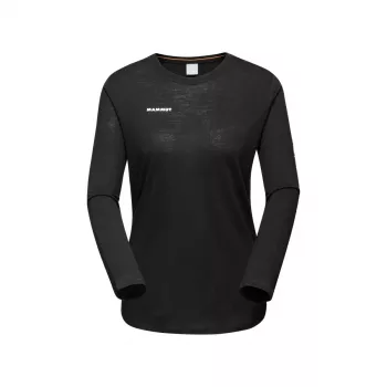 Mammut Tree Wool FL LS Damen Longsleeve Shirt Schwarz