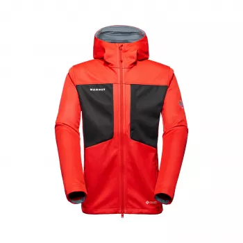 Mammut Ultimate VIII SO Hooded Herren Softshelljacke Rot-Schwarz