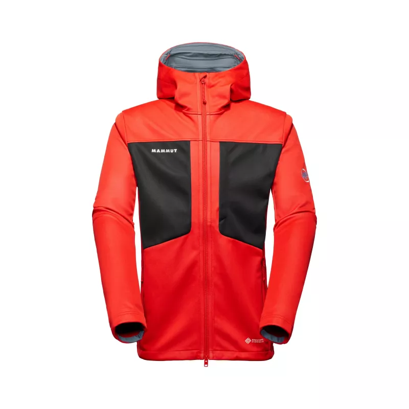 Mammut Ultimate VIII SO Hooded Herren Softshelljacke Rot-Schwarz