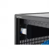 Manhattan 12-Fach USB-C Laptop-Ladeschrank auf Rollen, 65W pro Port, 780W gesamt, Stahl, Schwarz, UK- und EU-Kabel, 395x32,5x290mm Fächer