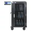 Manhattan 30-Bay Laptop-Ladewagen/-Trolley über AC-Adapter (EU) - Abschließbarer Stahlschrank, 220-240V, 2300W, CEE 7/7-Stecker, 3m Kabel, 4 Rollen