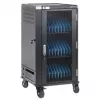 Manhattan 30-Bay Laptop-Ladewagen/-Trolley über AC-Adapter (EU) - Abschließbarer Stahlschrank, 220-240V, 2300W, CEE 7/7-Stecker, 3m Kabel, 4 Rollen