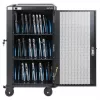 Manhattan 30-Bay Laptop-Ladewagen/-Trolley über AC-Adapter (EU) - Abschließbarer Stahlschrank, 220-240V, 2300W, CEE 7/7-Stecker, 3m Kabel, 4 Rollen