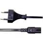 Manhattan 339100 AC-Stromkabel Eurostecker auf IEC C7 1,8 m Schwarz