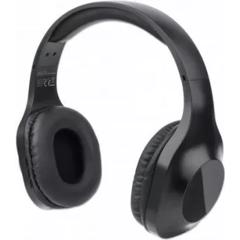 Manhattan Sound Science Bluetooth Over-Ear-Headset – Kabelloses Bluetooth 5.0 + EDR, omnidirektionales Mikrofon, integrierte Bedienelemente, Schwarz (179812)