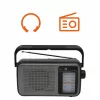 Manta MARDI919BK San Remo Black Tragbares Radio mit Bluetooth, FM/AM, USB, SD-Karte, AUX