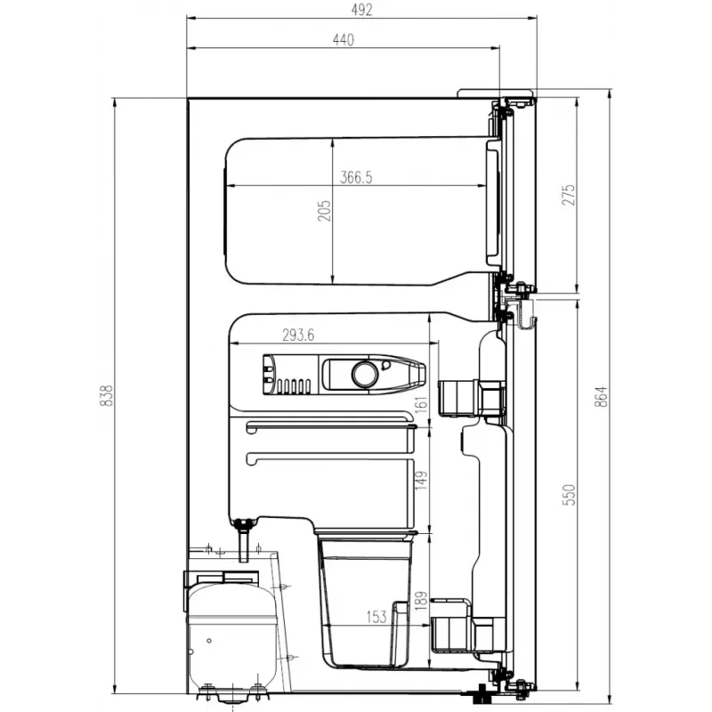 Manta MM545DBK Kühlschrank 88L Schwarz