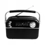 Manta RDI918B Tragbarer CD-Player mit FM-Radio, MP3-Wiedergabe, USB- und AUX-Eingang, Schwarz