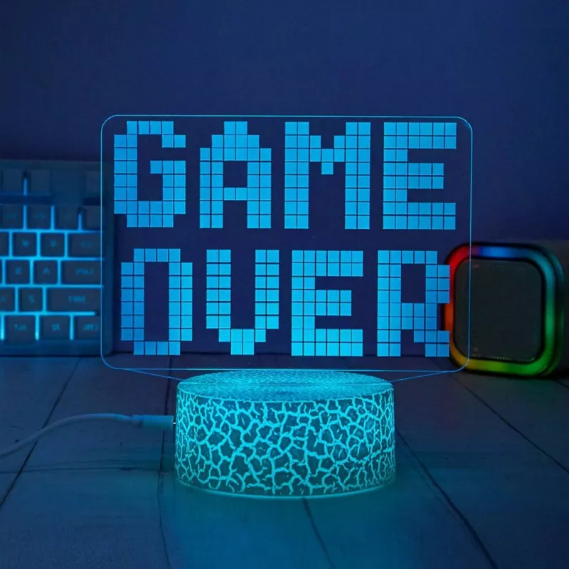 Manta SNL123RGB LED-Lampe Licht Dekoration Game 3 RGB 3D