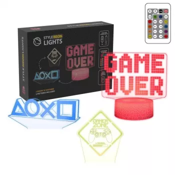 Manta SNL123RGB LED-Lampe Licht Dekoration Game 3 RGB 3D