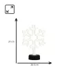 Manta SNL84WH LED Schneeflocken-Deko-Leuchte, Kaltweiß, batteriebetrieben, hängend, Kunststoff, Weiß, 200 mm