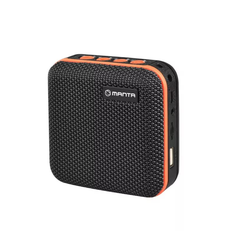 Manta SPK01GO Tragbarer Bluetooth-Lautsprecher Gold