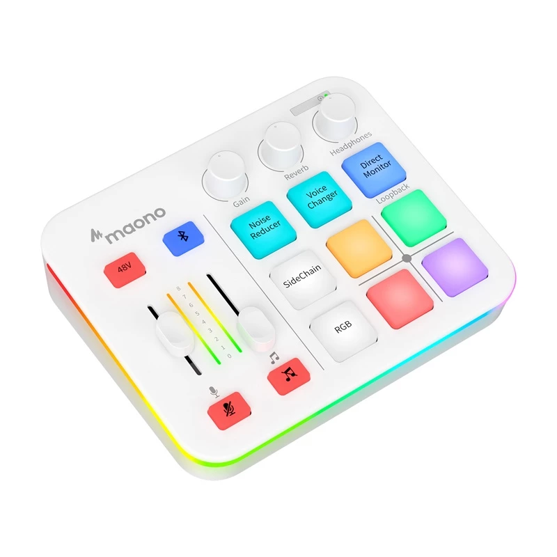 Maono G1 Neo USB-C Audio Interface Soundkarte - Weiß