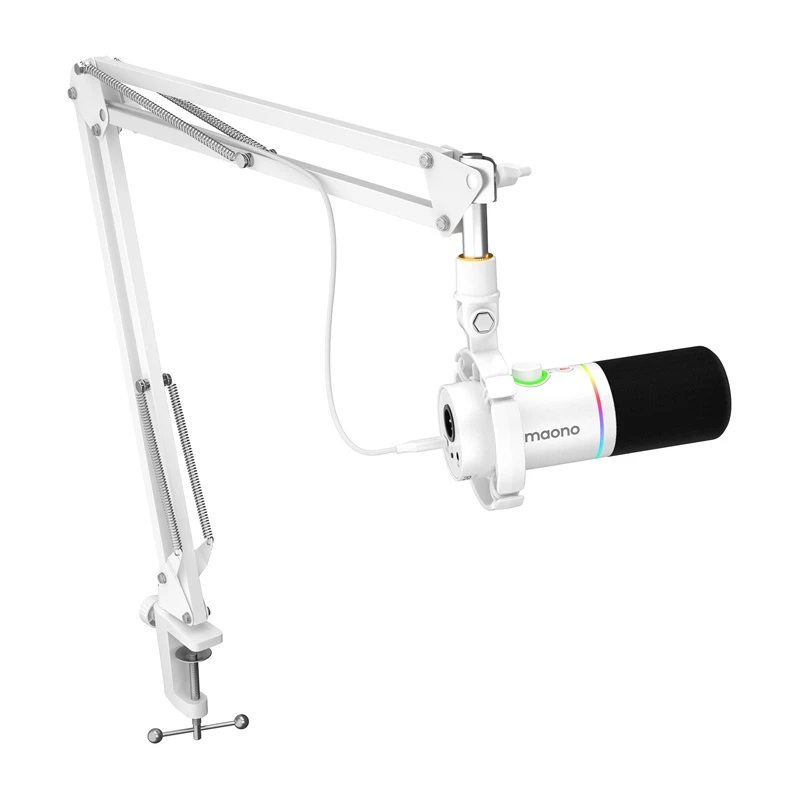 Maono PD200XS Dynamisches Mikrofon mit USB-C und XLR, Kardiode, Weiß