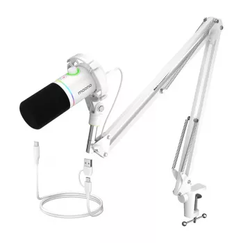 Maono PD200XS Dynamisches Mikrofon mit USB-C und XLR, Kardiode, Weiß