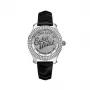 MARC ECKO E10038M1 Unisex Quarz Analog Uhr 39mm Edelstahlgehäuse Schwarzes Silikonarmband