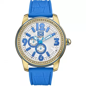 MARC ECKO E13544G5 Unisex Analog Quarzuhr 48mm Edelstahl Silikon Schwarz