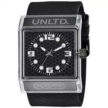 Marc Ecko Herren Quarz Analoguhr E08513G6 44mm schwarzes Zifferblatt Silikonarmband