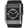 Marc Ecko Herren Quarz Analoguhr E08513G6 44mm schwarzes Zifferblatt Silikonarmband