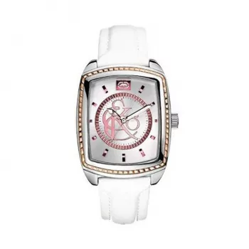 MARC ECKO Herren Quarz Analog Uhr E95041G1 40mm Edelstahlgehäuse Schwarzes Lederband