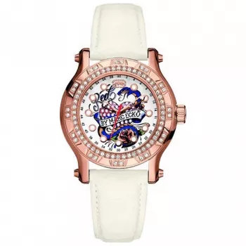 Marc Ecko Damenuhr E13599M1 Edelstahl Quarz Uhr 39mm