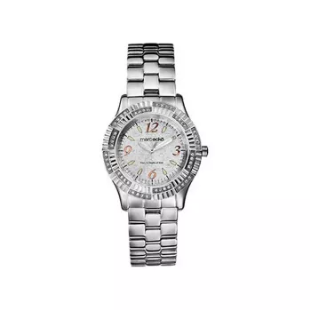 MARC ECKO Damen Quarz Analog Uhr Edelstahl Silbernes Zifferblatt 37mm E95054L1