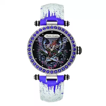 Marc Ecko Damen Edelstahl Quarz Uhr E15087M1 40mm