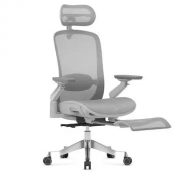 MARK ADLER Leadpro 8.7 Grau Bürostuhl mit Kopfstütze und Wippmechanismus