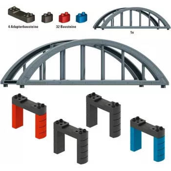Märklin 72218 H0 Gerade Fachwerkbrücke Bausatz für C/K/M Gleis, Grau, 360 mm