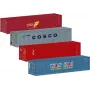 Märklin 76552 H0 20ft Container-Set, 2 Stück, Kunststoff, für Modellbahn-Güterwagen