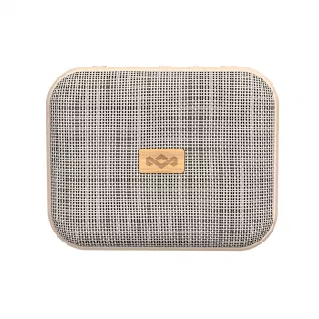 Marley Jammin Tragbarer Bluetooth-Lautsprecher (Creme) - IP67 wasserdicht, 12 Std. Akku, kabelloses Stereo-Pairing