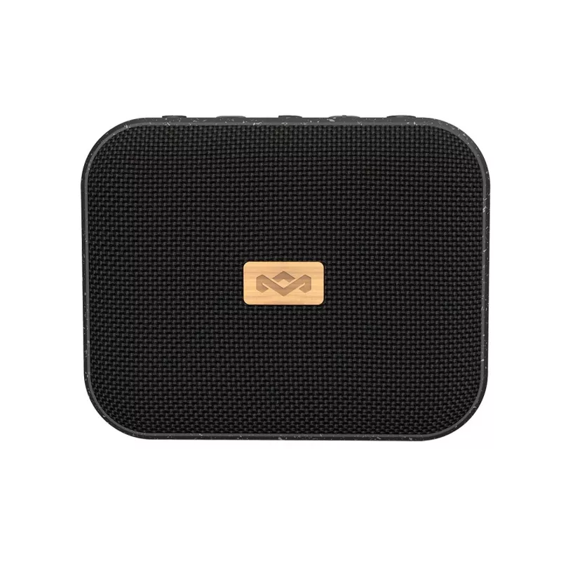 MARLEY Jammin Tragbarer kabelloser Bluetooth-Lautsprecher - Signature Black, IP67 wasserdicht, 360°-Sound, 12 Std. Akku