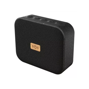 MARLEY Jammin Tragbarer kabelloser Bluetooth-Lautsprecher - Signature Black, IP67 wasserdicht, 360°-Sound, 12 Std. Akku