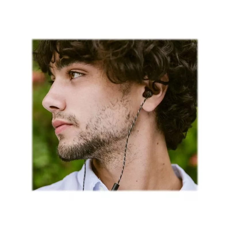 Marley Smile Jamaica Kabelgebundene Ohrhörer mit eingebautem Mikrofon, USB-C – Signature Black