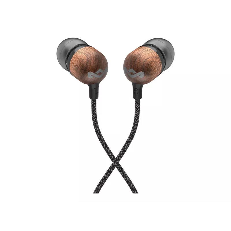 Marley Smile Jamaica Kabelgebundene Ohrhörer mit eingebautem Mikrofon, USB-C – Signature Black