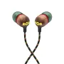 Marley Smile Jamaica In-Ear Kabelgebundene Ohrhörer mit Mikrofon und USB-C, 9-mm-Treiber – Rasta (EM-JE042-RA)