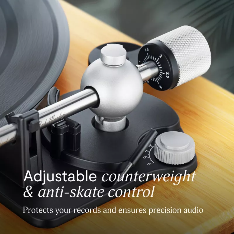 Marley Stir It Up Wireless 2 Bluetooth Plattenspieler mit Riemenantrieb und Bambus-Chassis