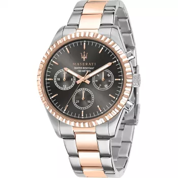 Maserati Epoca Herren-Quarzuhr R8853100020 43mm Edelstahl Blaues Zifferblatt