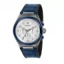 MASERATI Herren Potenza Quarz Uhr R8871639001 43mm blaues Zifferblatt Lederarmband