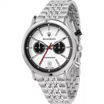 Maserati Herren Quarzuhr R8873638004 42mm schwarzes Zifferblatt Lederarmband