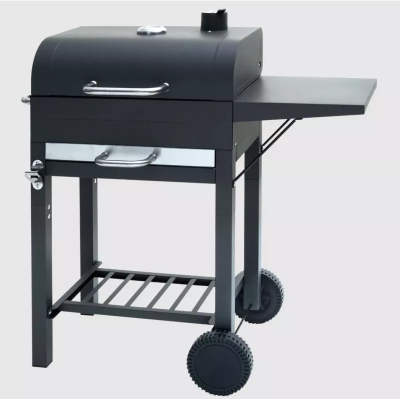 MASTER GRILL Rechteckiger Holzkohlegrill mit Deckel MG924