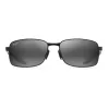 MAUI JIM 797-2M Unisex Cat Eye Sonnenbrille Matt Schwarz Neutral Grau 57mm