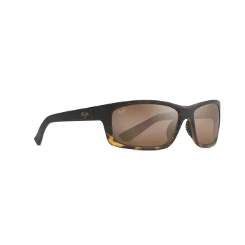 MAUI JIM H766-10MF Unisex Rechteckige Sonnenbrille Matt Schwarz Neutral Grau 58mm
