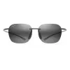 MAUI JIM Huelo Sonnenbrille 446-11M Unisex 55/18/145 mm Matt Grau Blue Hawaii Polarisiert