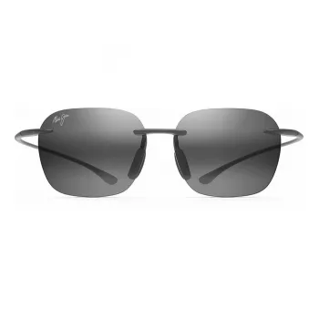 MAUI JIM Huelo Sonnenbrille 446-11M Unisex 55/18/145 mm Matt Grau Blue Hawaii Polarisiert
