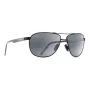 MAUI JIM Herren 728-2M Polarisierte Sonnenbrille - Matt-Schwarzer Rahmen, Neutralgraue Gläser