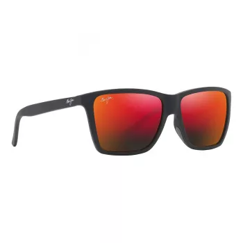 Maui Jim Red Sands Sonnenbrille RM864-02A Unisex 64mm Matt Schwarz Gestell Neutralgrau Gläser